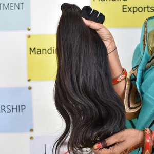 Venta al por mayor de La Virgen 100% Cutícula Alineada Raw Indian Hair Natural Color Negro Bundles Straight Temple Extensiones de Cabello Humano Remy - Product Image 6