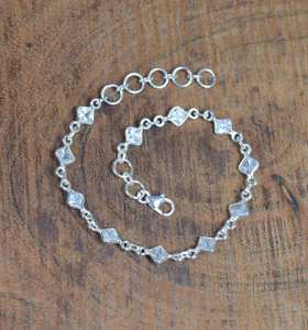 White Topaz Sterling <b>Silver</b> Adjustable Bracelet Handmade Gemstone Jewelry April Birthstone Gift For <b>Women</b> - Product Image 2