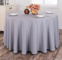 Nappe ronde en polyester de qualité supérieure blanche mantel de mesa Simple Home Decor Events Wedding Decoration Supplies Table Cloth