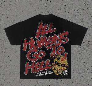 Custom <b>Men</b> High Quality Vintage Boxy Oversized Screen Print Heavyweight Round Neck Cotton T-<b>shirt</b> - Product Image 2