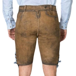 Traje Bávaro Lederhosen, Pantalones Cortos Lederhosen con Tirantes para el Oktoberfest, Precio Económico al por Mayor para Hombre - Product Image 3