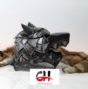 หมวกกันน็อกยุคกลางสีดำ18วัดเหล็กหมวกกันน็อคหมาป่ายุคกลางที่ดี - Product Image 4