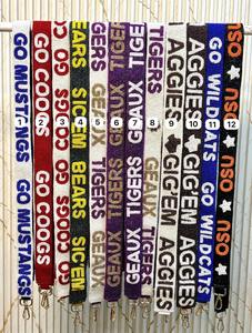University Football <b>Game</b> Day Attire Geax Tigers Beaded Belt Purse Straps Customized Size Crossbody Bags <b>Accessory</b> Straps CRAFTS - Product Image 3