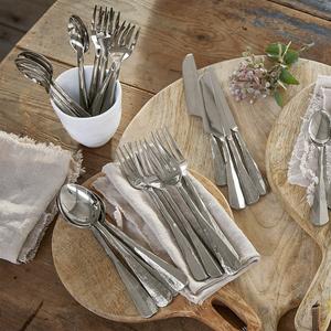 Vente en gros de couverts en métal argenté avec manche forgé à la main pour la maison et les hôtels Vaisselle de table Ensembles de couverts - Product Image 2