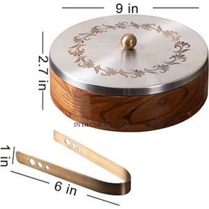 ที่อุ่นอาหารทรงสี่เหลี่ยมผืนผ้าทำจากทองแดงโบราณอุปกรณ์เครื่องครัว - Product Image 5