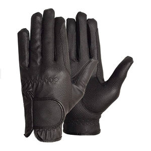 Gants d'équitation pour femmes, best-sellers du fabricant, dernier design personnalisé avec logo, respirants, marron, pour le polo. - Product Image 2
