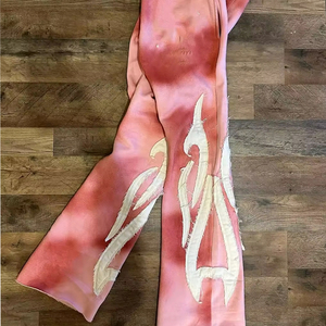 Pantalon de survêtement décontracté pour homme, coupe droite, léger, taille mi-haute, effet usé, broderie, haute qualité, avec service OEM et prix bas - Product Image 3