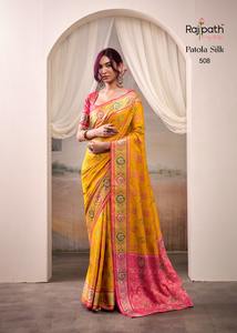 Seda tradicional india con estampado de Patola Saree Mujer Moda Fabricante y proveedor de India a precio barato - Product Image 5