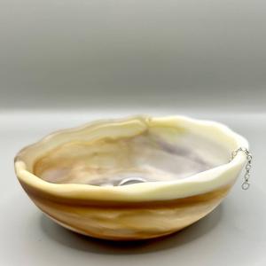 Bol à salade en résine de haute qualité Style bohème ustensile de cuisine artisanal hautement poli pour soupe nouilles riz sculpté Technique - Product Image 1