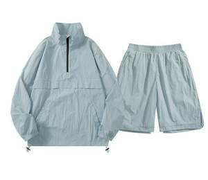 Custom High Quality Windbreaker Polyester Jacket Custom Mens Zip up Windbreaker Jacket <b>Set</b> - Product Image 3