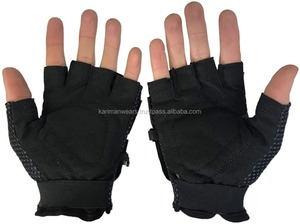 Gants tactiques d'hiver en cuir, antidérapants, avec protection rigide des doigts, demi-doigts, respirants, durables, pour sports de plein air et randonnée - Product Image 4