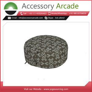 Cojín Redondo de Meditación Zafu, Sin Pliegues, Estampado Completo, 100% Algodón, Desmontable y Lavable - Product Image 2