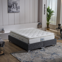 Ensemble de lit d'hôtel OEM avec sommier et matelas pour hôtels 3-5 étoiles, mobilier de chambre commercial moderne, couleur personnalisée, Turquie, salon