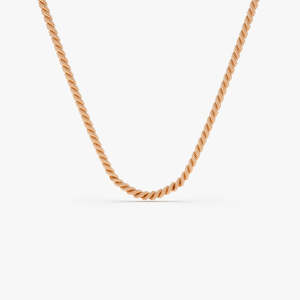 <b>14K</b> <b>Gold</b> Plated Simple <b>Chain</b> Diamond Pendant Necklace for Women Customizable Elegant Classic High Quality Jewelry - Product Image 4