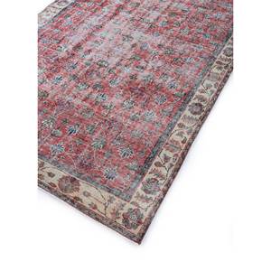 Tapis en laine noué à la main vintage grande surface Pae-2159, motif floral rouge et orange, pour salon ou couloir, idéal pour adolescents - Product Image 2