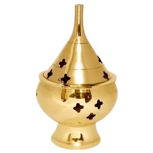 Brûleur d'encens arabe en or rose et noir, Bakhoor islamique, Mabkhara, porte-encens moderne, brûleur de parfum décoratif, décoration d'intérieur - Product Image 4