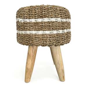 <b>Stool</b> Kaki Lancip Lis Seagrass - Product Image 1