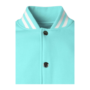 แจ็กเก็ตทีมตัวแทนของผู้ชายคอตั้งระบายอากาศได้ดีเสื้อขนสัตว์แขนหนัง - Product Image 3