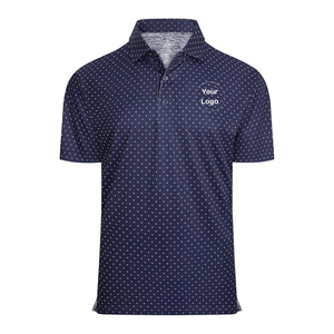 Polo de golf de haute qualité pour hommes Logo personnalisé broderie respirant anti-rides léger séchage rapide chemise de performance - Product Image 1