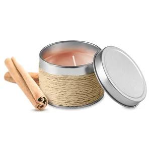 Bougie parfumée personnalisée en cire de paraffine pour la décoration de la maison, avec parfum fruité et pot en métal pour la merchandising - Product Image 6