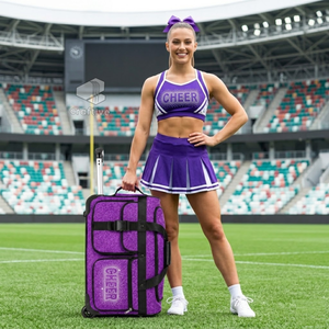 Bolsa de Deporte Personalizada con Lentejuelas de PU para Animadoras, Bolsa de Viaje para Competencia de Equipo con Compartimento para Ropa, Bolsa de Fin de Semana para Prácticas Deportivas - Product Image 6