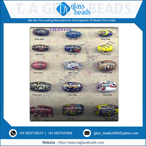 Cuentas de arcoíris de vidrio multicolor Precio más bajo Cuentas de vidrio para joyería Cuentas sueltas Millefiori Listo para enviar - Product Image 5