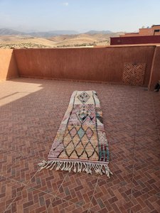 Alfombra de Lana Anudada a Mano Estilo Marroquí, Alfombra Persa con Borlas para Sala de Estar, Dormitorio, Comedor, Pasillo, Pelo Medio - Product Image 5