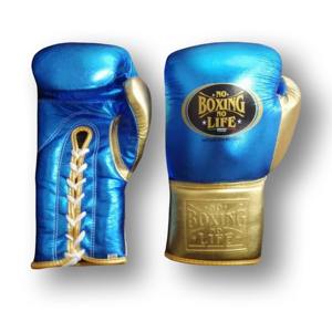 Gants de boxe No Boxing No Life, en cuir véritable de haute qualité, avec logo personnalisé et design complet, gants de kick-boxing - Product Image 4