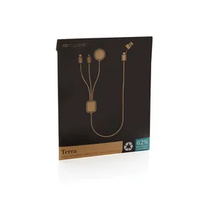 Cable USB Ecológico 6 en 1, Fabricado con RPET, Producto Promocional Sostenible - Product Image 2