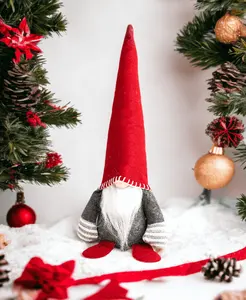 Son örme noel Santa peluş Xmas parti dekor için Gnome ev masa süs Santa komik peluş İsveççe noel Gnomes