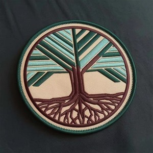 Prix usine personnalisé 3D bouffée brodé fer à repasser découpé au Laser crochet boucle broderie Patch tissé chapeau chaleur presse patchs - Product Image 6