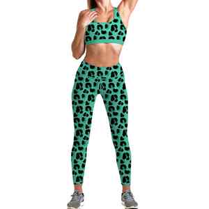 Ensemble de yoga pour femmes avec tissu extensible doux et offrant un soutien idéal pour le fitness, l'équilibre et le confort quotidien pendant les séances d'entraînement - Product Image 4