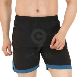 กางเกงขาสั้นออกกำลังกายสำหรับผู้ชายเอวยางยืดแบบลำลองสไตล์เรียบง่ายออกแบบโลโก้ได้ตามต้องการ - Product Image 1