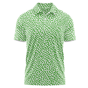 Vente en gros OEM Polo de golf décontracté pour hommes, maillot à manches courtes/tricot avec impression de logo personnalisé, motif uni, Vietnam, taille XL - Product Image 6