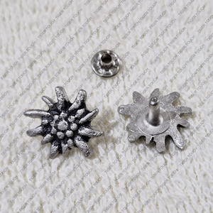 เอเดลไวบ์ตกแต่งทำจากโลหะ3.5มม. ตะขอ dirndl ตาไก่ตาไก่โลหะ dirndgretl Edelweiss จี้สร้อยคอ TT-8436 - Product Image 3