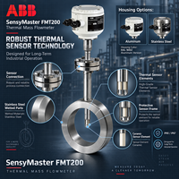 100% Original ABB SensyMaster FMT200 Thermal Mass Flowmeter Modbus RS485 Pengukur Aliran Gas FMT230 FMT250 OEM Pengukuran Proses