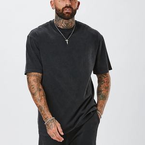 T-shirts en coton délavé écologiques de haute qualité pour la vente en gros – Style streetwear hip-hop, logo personnalisé, coupe oversize, style vintage, collection printemps - Product Image 1