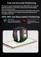 Montre connectée de fitness pour seniors QC NS4, bracelet intelligent étanche IP67, surveillance de la fréquence cardiaque et de la tension artérielle, appel vocal SOS, détection de chute
