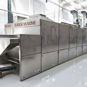 Machine à torréfier les noix, les graines, les fruits, les légumes, les biscuits, les barres céréalières en acier inoxydable 1500 Kg/h SUISER MAKINE - Product Image 1