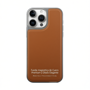 เคสมีห่วงแม่เหล็กหนังแท้สำหรับโทรศัพท์มือถือ17 PRO MAX ดีไซน์หรูหรา - Product Image 2