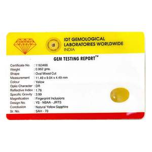 Zafiro Amarillo Natural - 4.81 Quilates, Facetado con Corte Oval y Marquise, Gema de Topacio Azul Creada en Laboratorio - Product Image 4