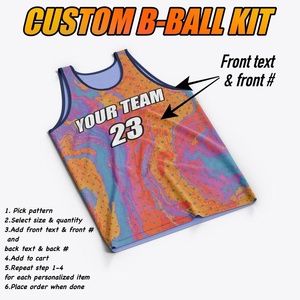 Uniforme unique de basket-ball à impression numérique par sublimation complète - Product Image 2