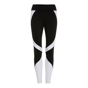 Leggings de secado rápido que absorben la humedad para mujer con estampado de sublimación en negrita Pantalones de cierre con cordón para rutinas de yoga en el gimnasio - Product Image 2