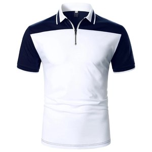 T-shirt polo en coton avec logo brodé personnalisé pour hommes 100% polyester golf pour polos avec toile à motif solide obtenez un - Product Image 2