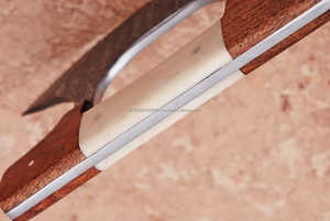 ที่ตัดพิซซ่าอูลูแบบดั้งเดิม ทำจากสแตนเลสสีเงิน พร้อมด้ามจับไม้ ใบมีดคงที่ เป็นมิตรกับสิ่งแวดล้อม อุปกรณ์ครัวสำหรับใช้ในบ้าน - Product Image 2