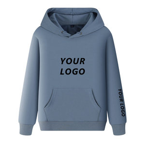 Dernier modèle de sweat à capuche personnalisé 350GSM French Terry Plover pour hommes vêtements brodés en coton lourd - Product Image 1