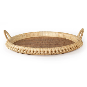 ถาดเสิร์ฟถั่วถาดโลหะทรงกลมสุดหรูถาดหวายดีไซน์เนอร์สำหรับตกแต่งโรงแรมจีน - Product Image 1