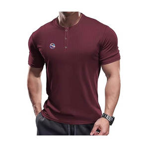 Camiseta deportiva de gran tamaño para hombre, 100% de algodón, con estampado personalizado, Jersey sólido de alta calidad, logotipo bordado, manga corta - Product Image 1