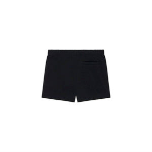 Classic Fleece <b>Black</b> <b>Shorts</b> for <b>Men</b> and Women Soft Comfortable Casual Everyday Wear Embroidered Solid Pattern for Lounging Gym - Product Image 2