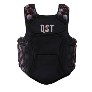 Protector de pecho de boxeo de cuero cómodo de alta calidad, logotipo personalizable, equipo de protección de entrenamiento de Color para MMA, Karate, Taekwondo - Product Image 2